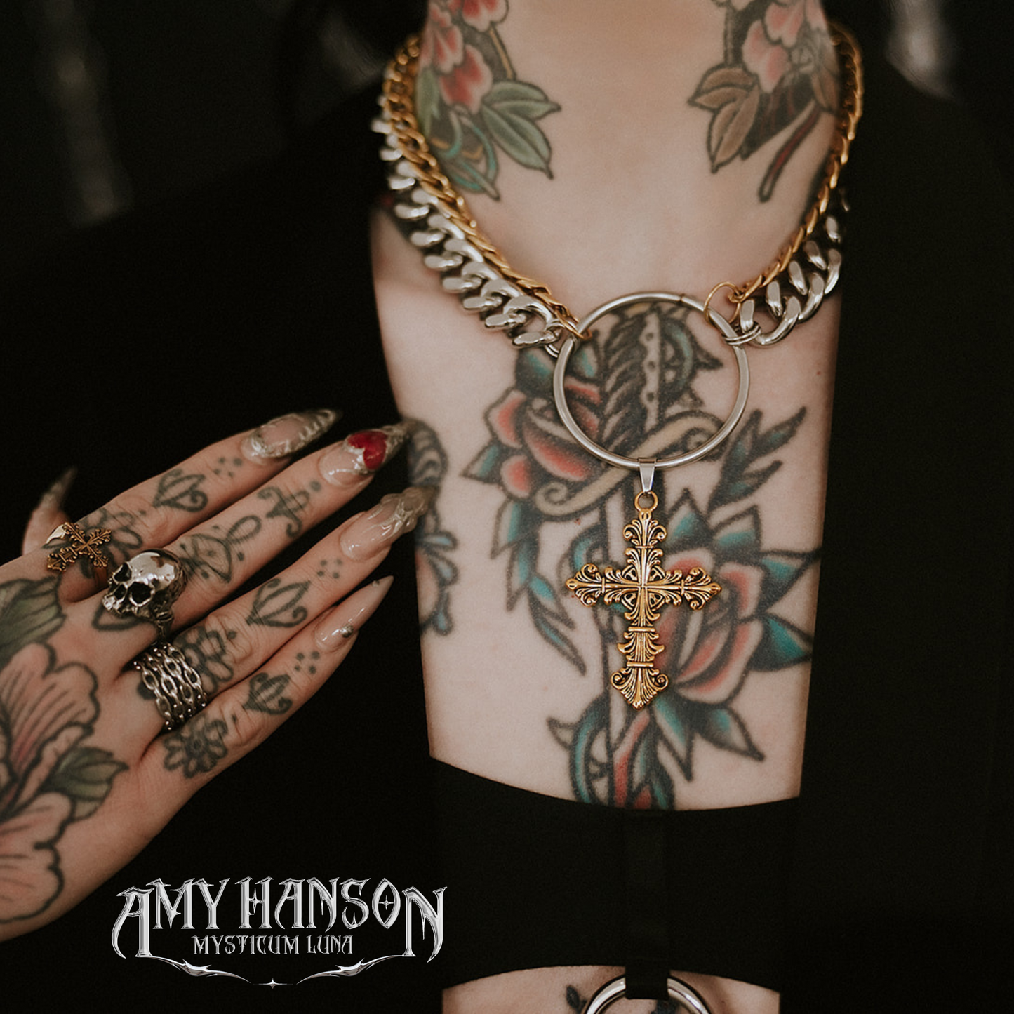 ML x Amy Hanson Carnage Cross Necklace