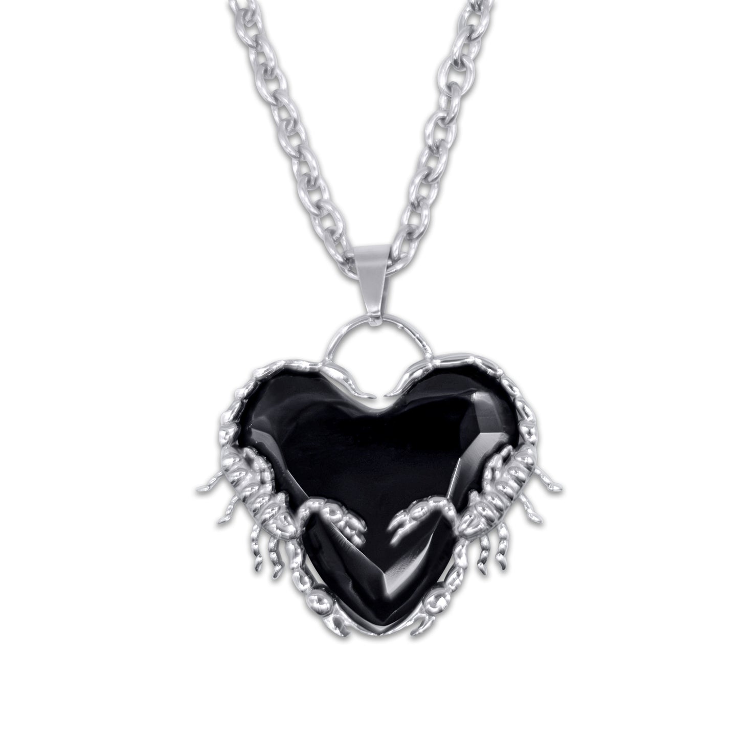 Venin Obscura Scorpion Heart Necklace