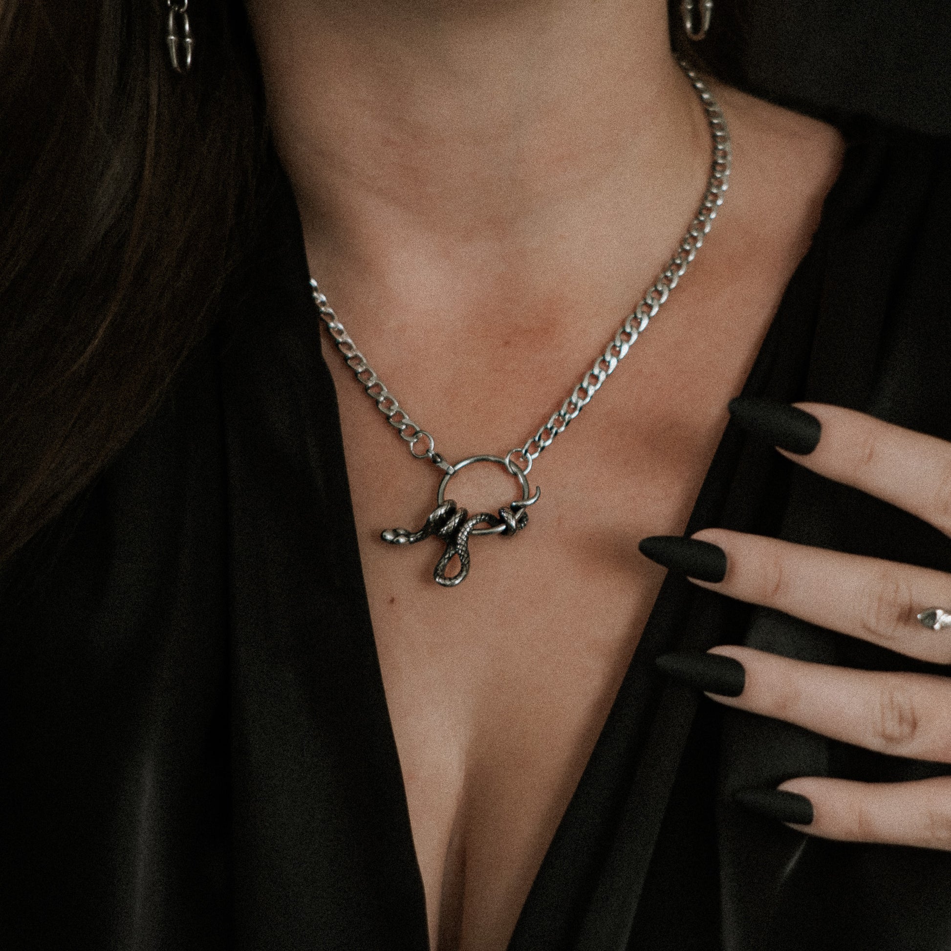 Serpent's Lair Snake Necklace mysticumluna2021