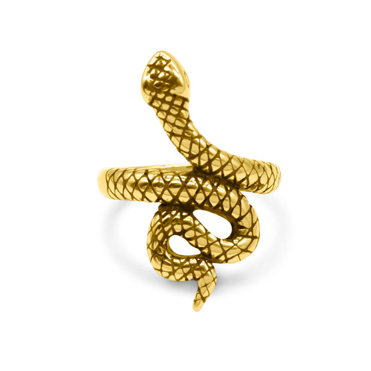 Serpent's Lair Gold Snake Ring mysticumluna2021