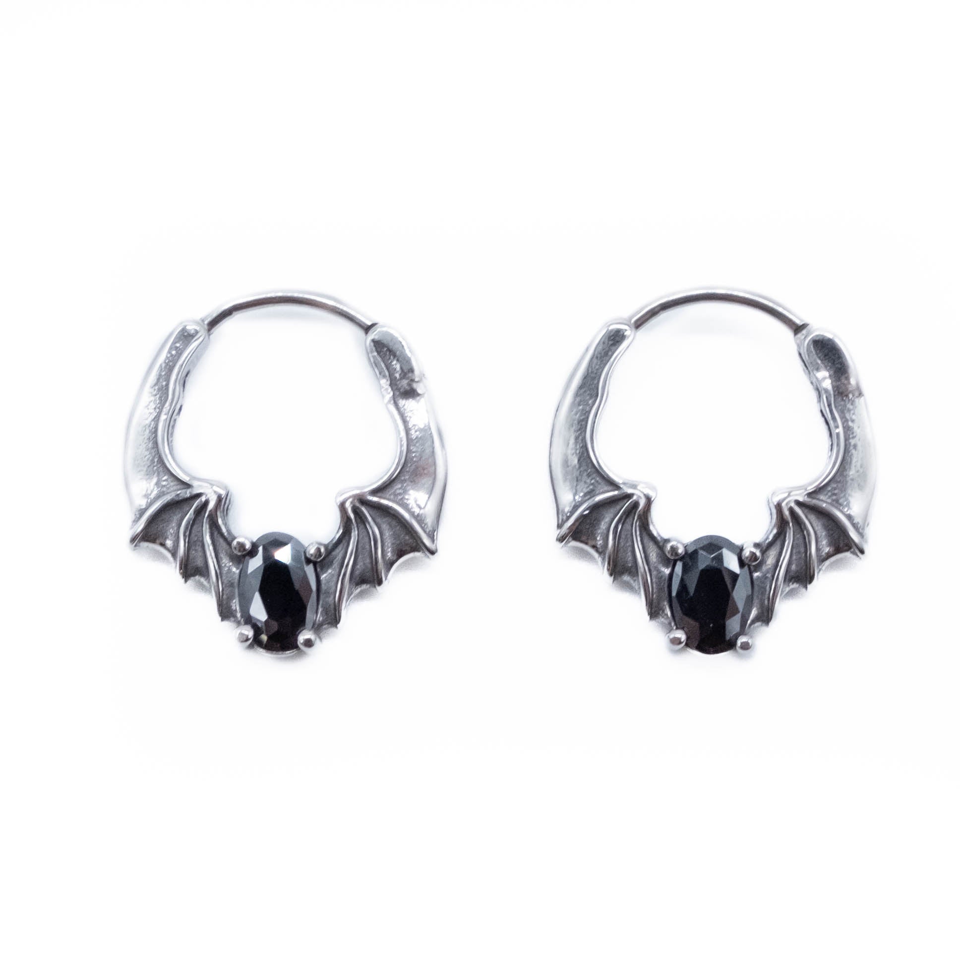 Bat hoop earrings sale