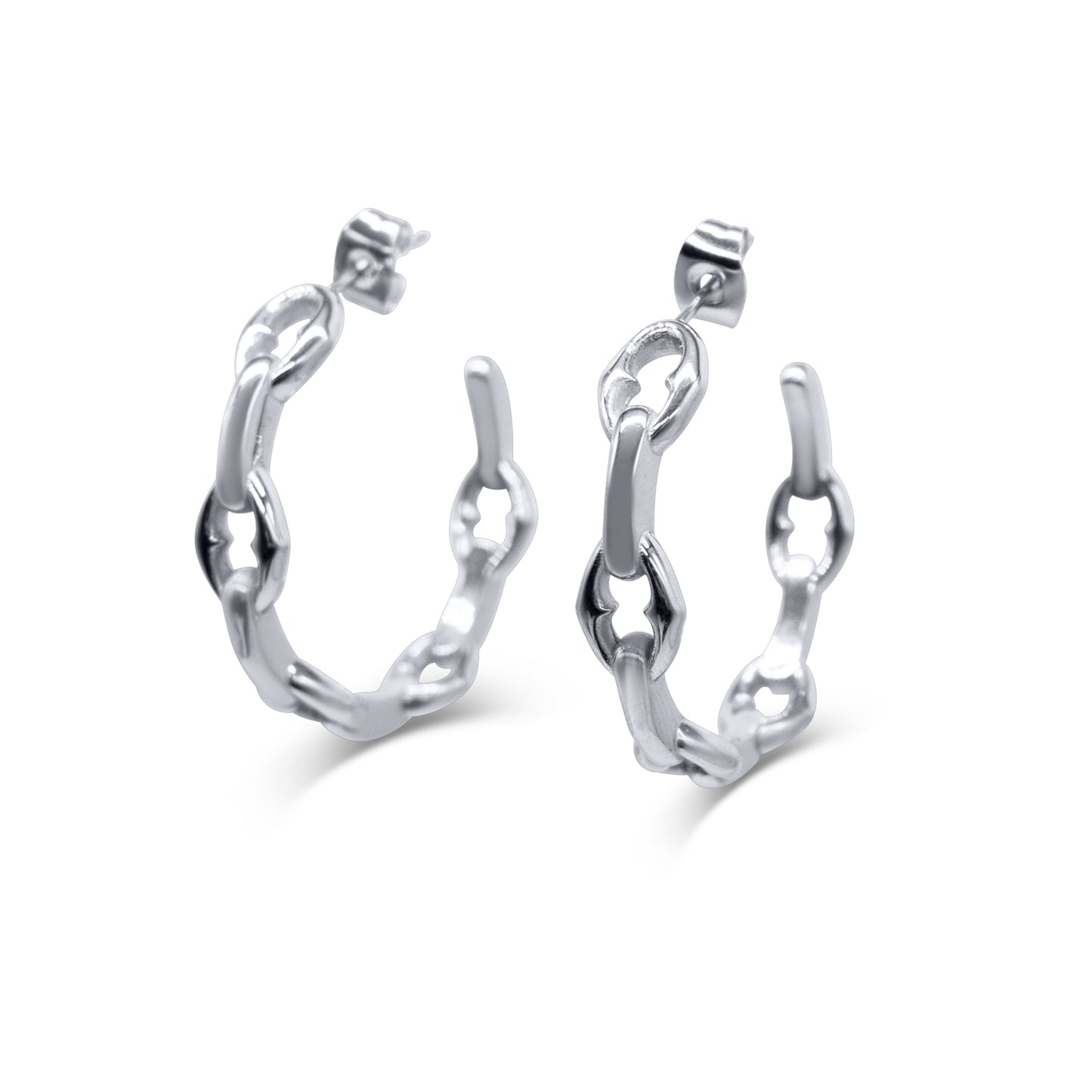 Sanctum Medieval Link Hoop Earrings Mysticum Luna