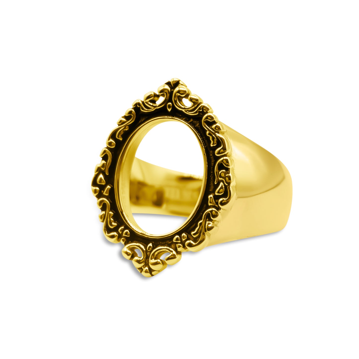 Memoriam Gold Ornate Frame Ring mysticumluna2021