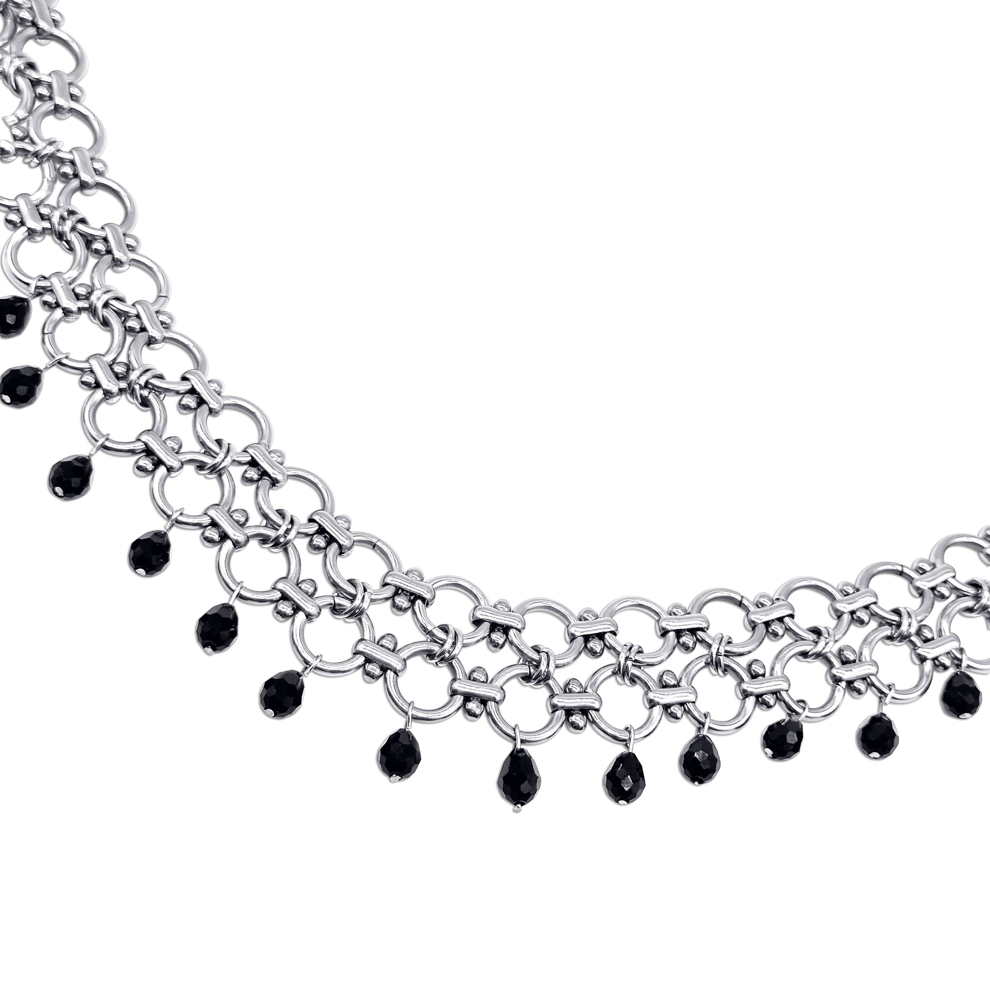 Sanctus O Ring Tear Drop Choker Mysticum Luna Gothic Jewellery