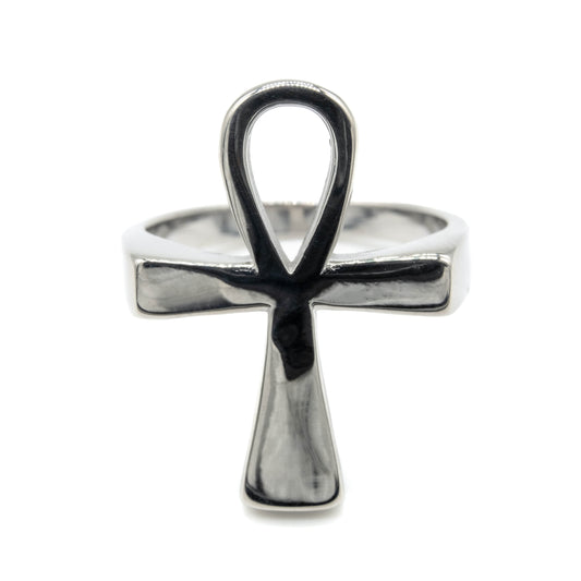 Ankh Ring Silver Mysticum Luna