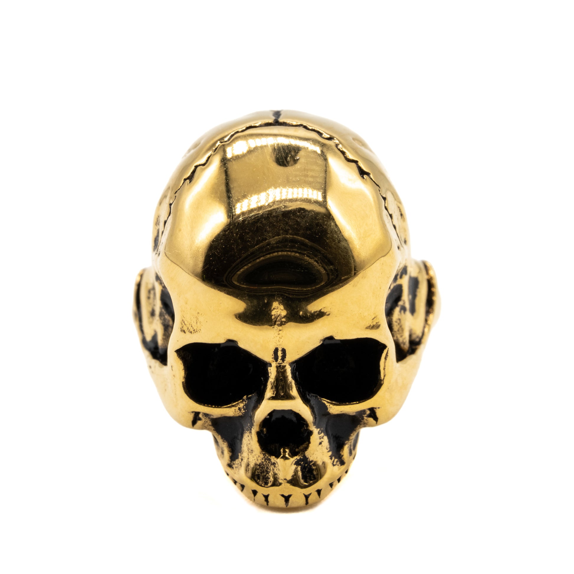 Gold Hel Skull Ring Mysticum Luna