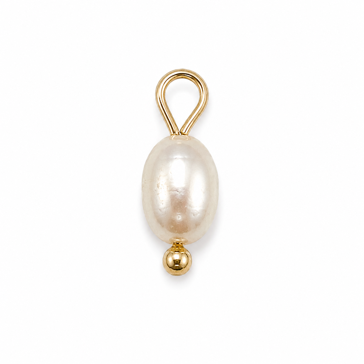 Gold Pearl charm