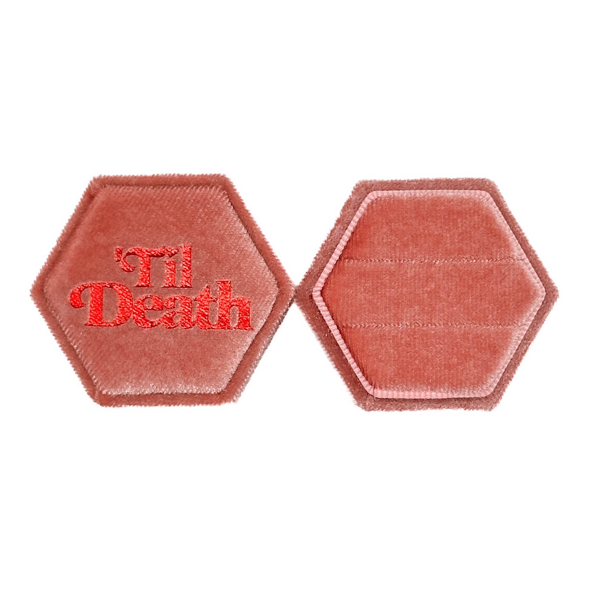 Pink 'Til Death Wedding Ring Box Mysticum Luna