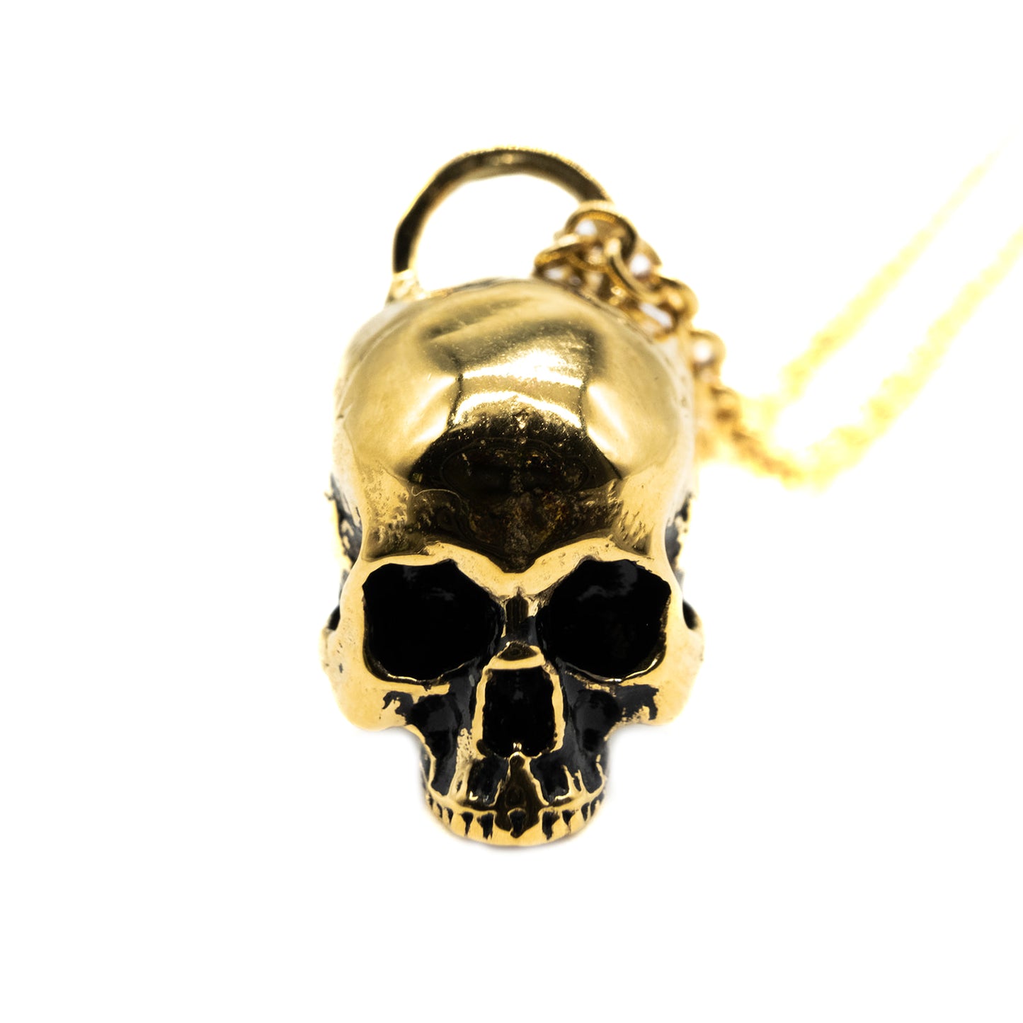 Gold Hel Skull Necklace Mysticum Luna