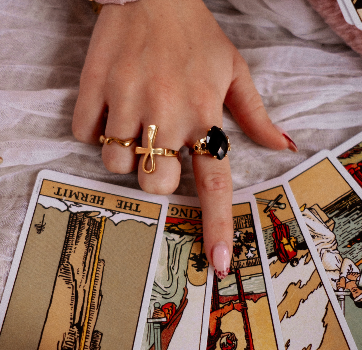 Gold Ankh Ring Mysticum Luna