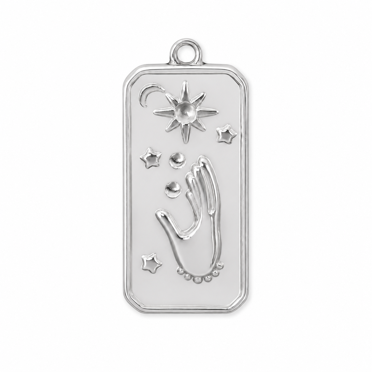 Magic Hand Rectangle Charm