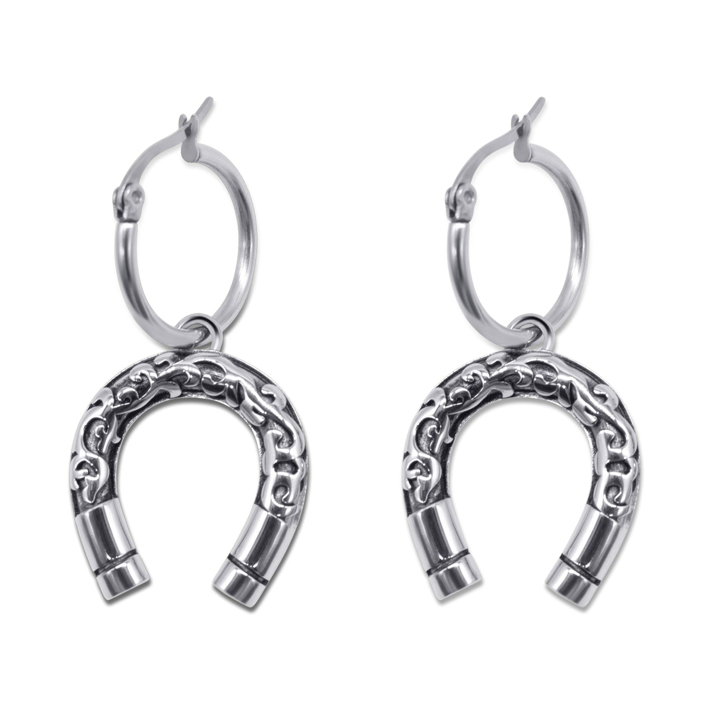 Lucky Charm Horseshoe Hoop Earrings Mysticum Luna