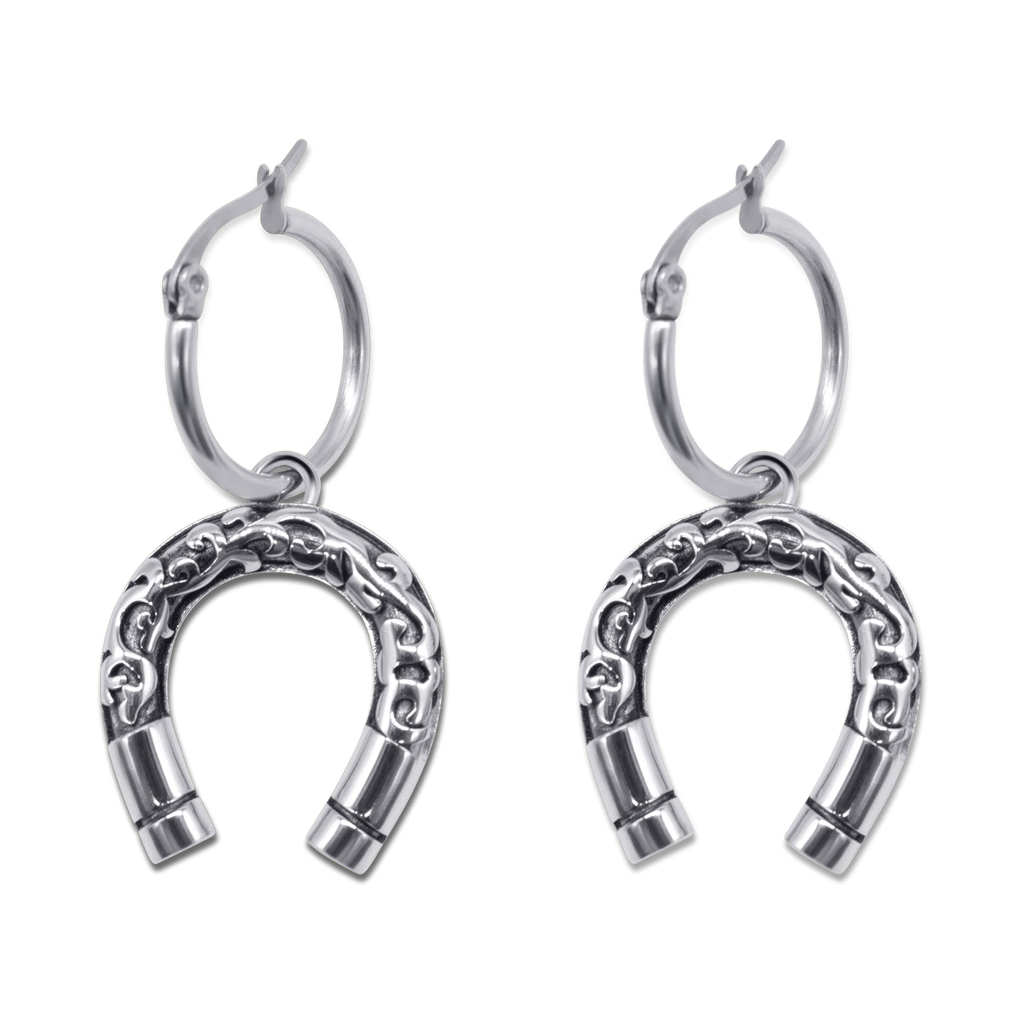 Lucky Charm Horseshoe Hoop Earrings Mysticum Luna