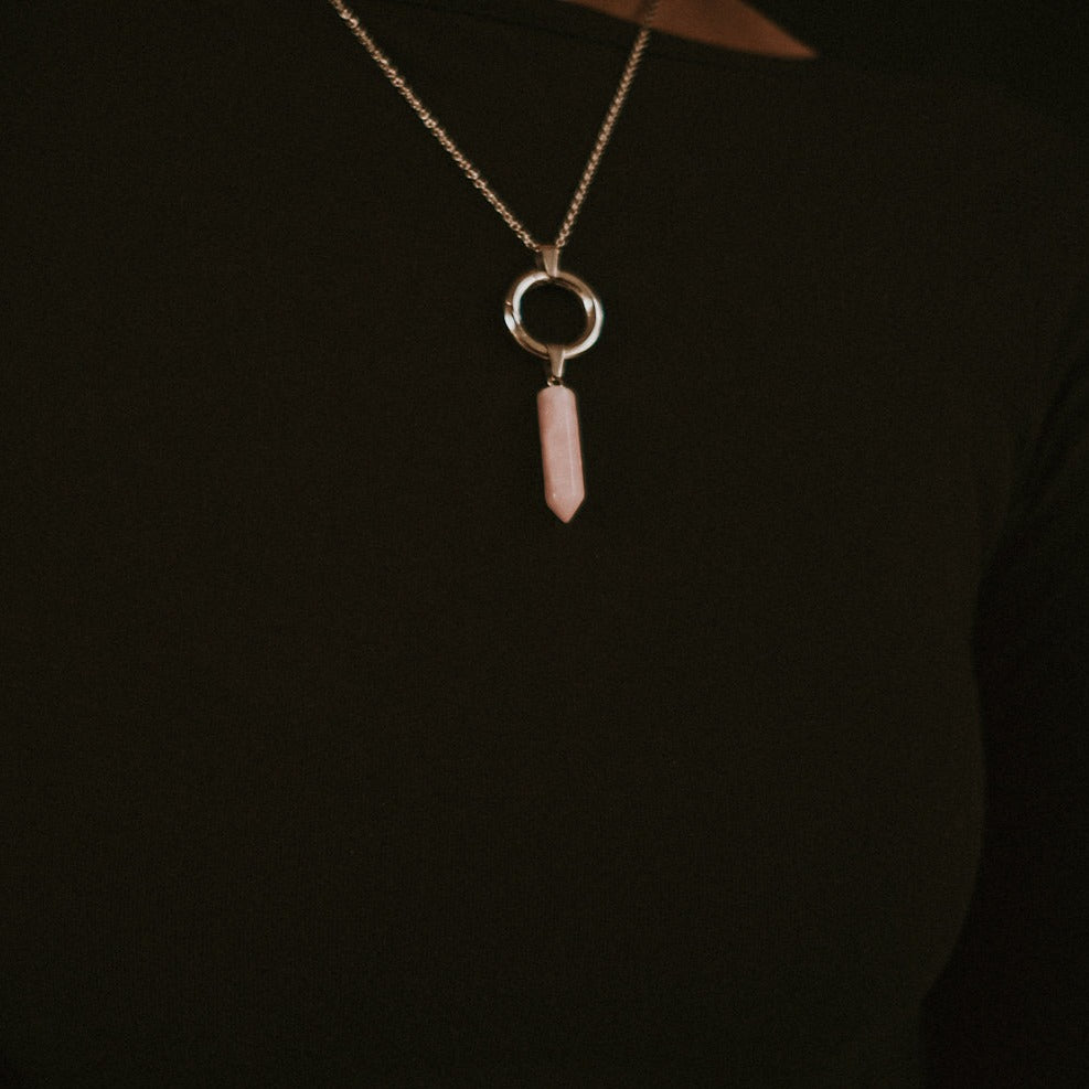Charm Coven Rose Quartz Crystal Charm Mysticum Luna