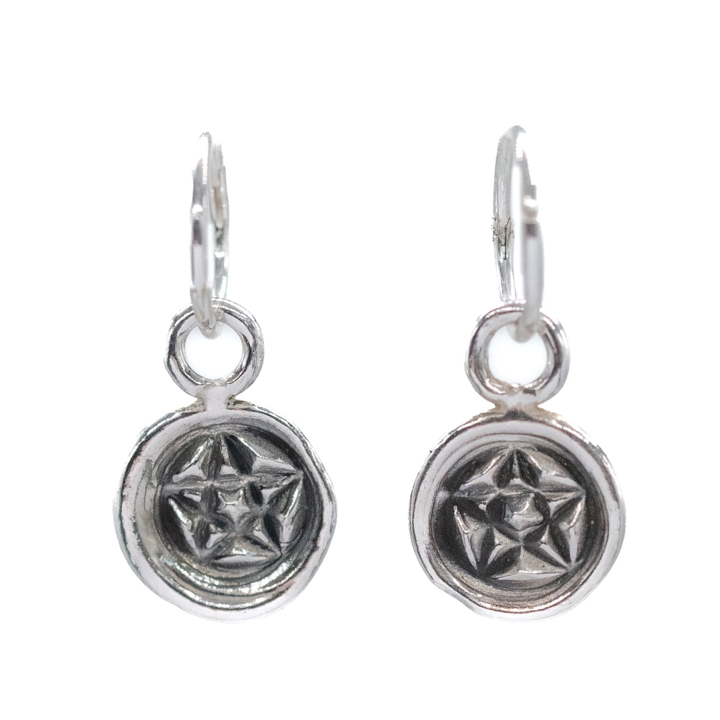 Pentagram Wax Seal Hoops