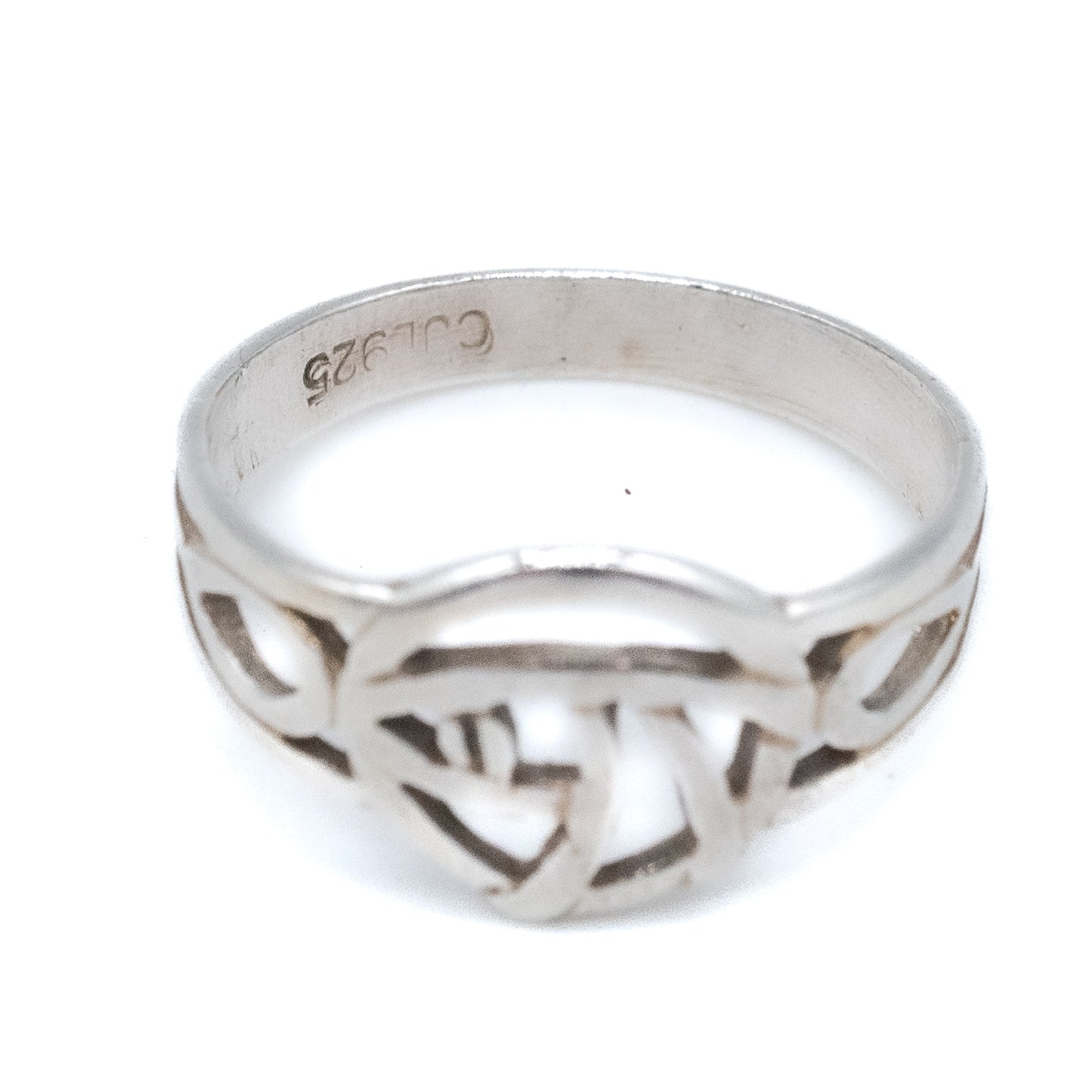 Sterling Silver Eye of Horus Ring - Size UK O / US 7