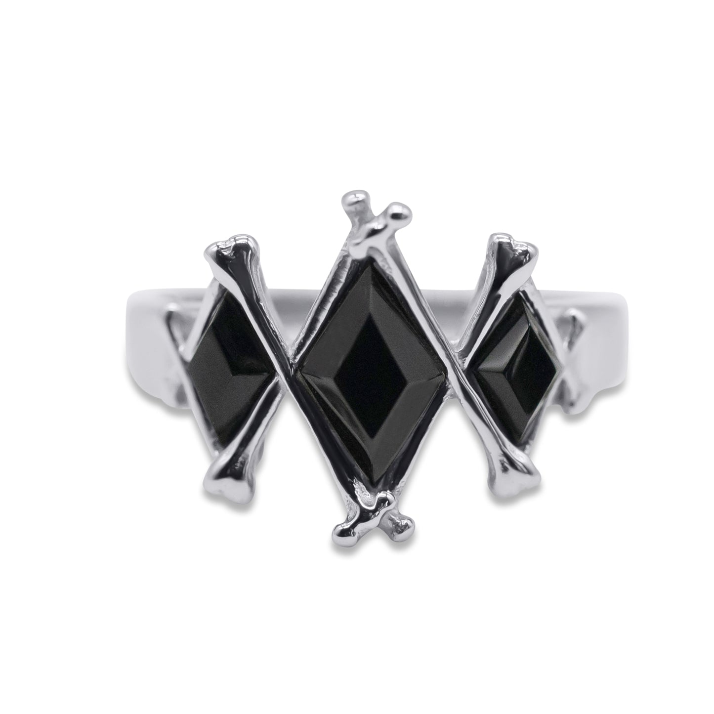 The Obsidian Marrow Black Gemstone Ring