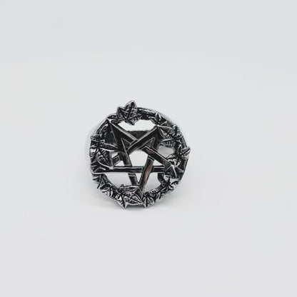 Green Witch Pentacle Ring