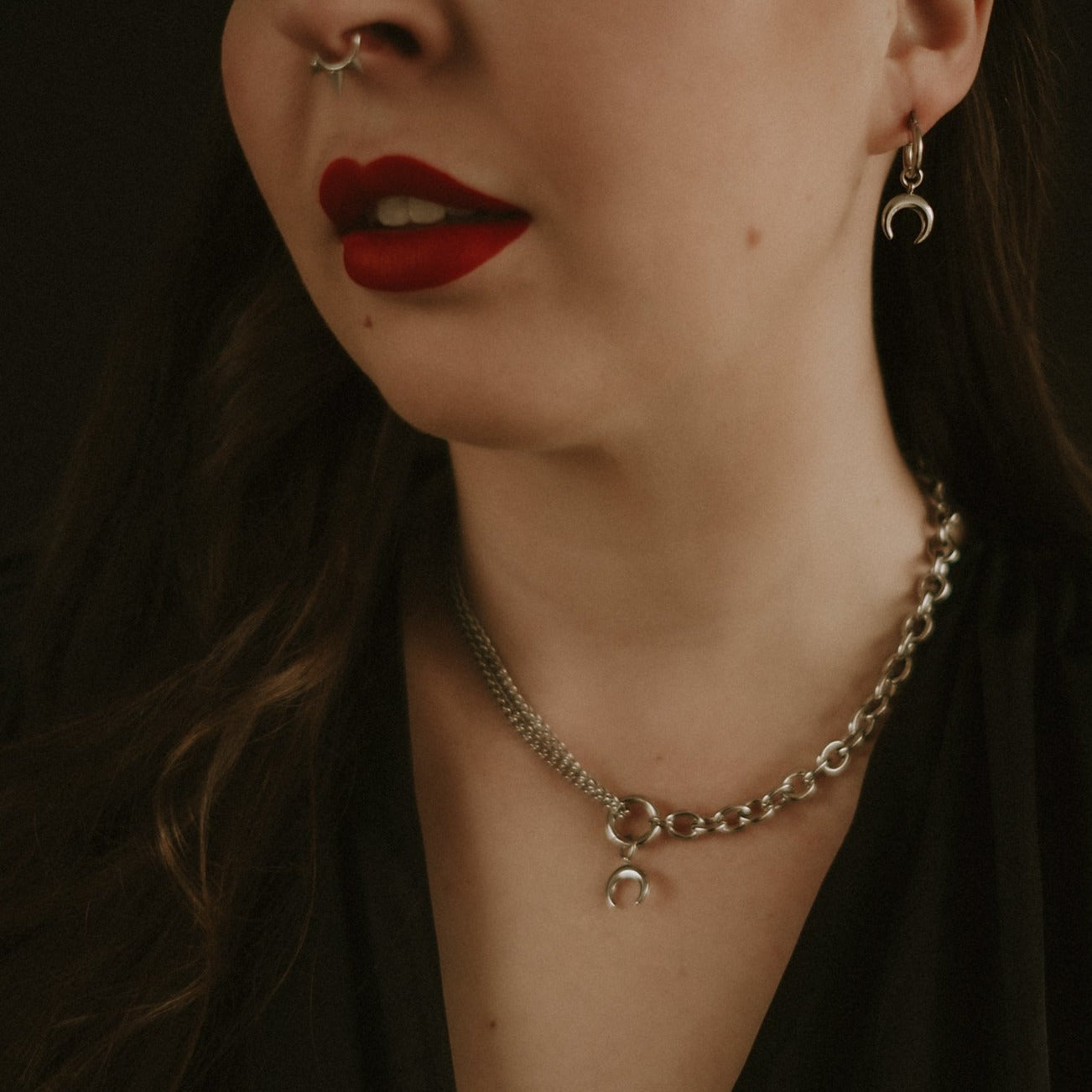 Selene Crescent Moon Earrings Mysticum Luna