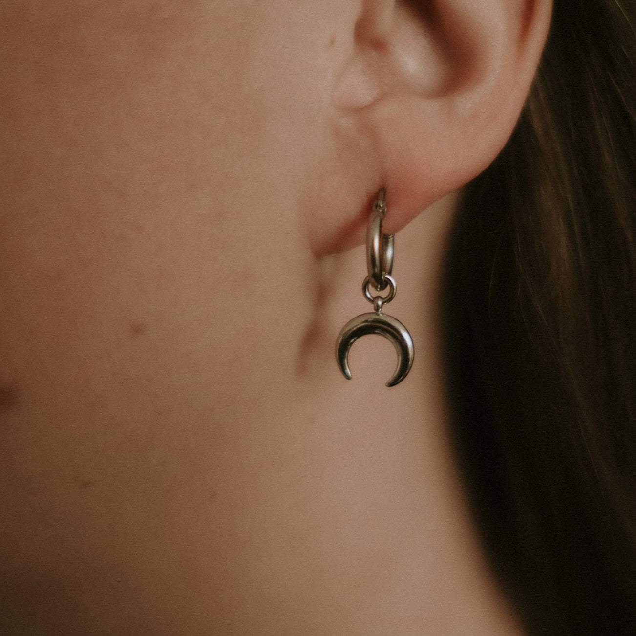 Selene Crescent Moon Earrings Mysticum Luna