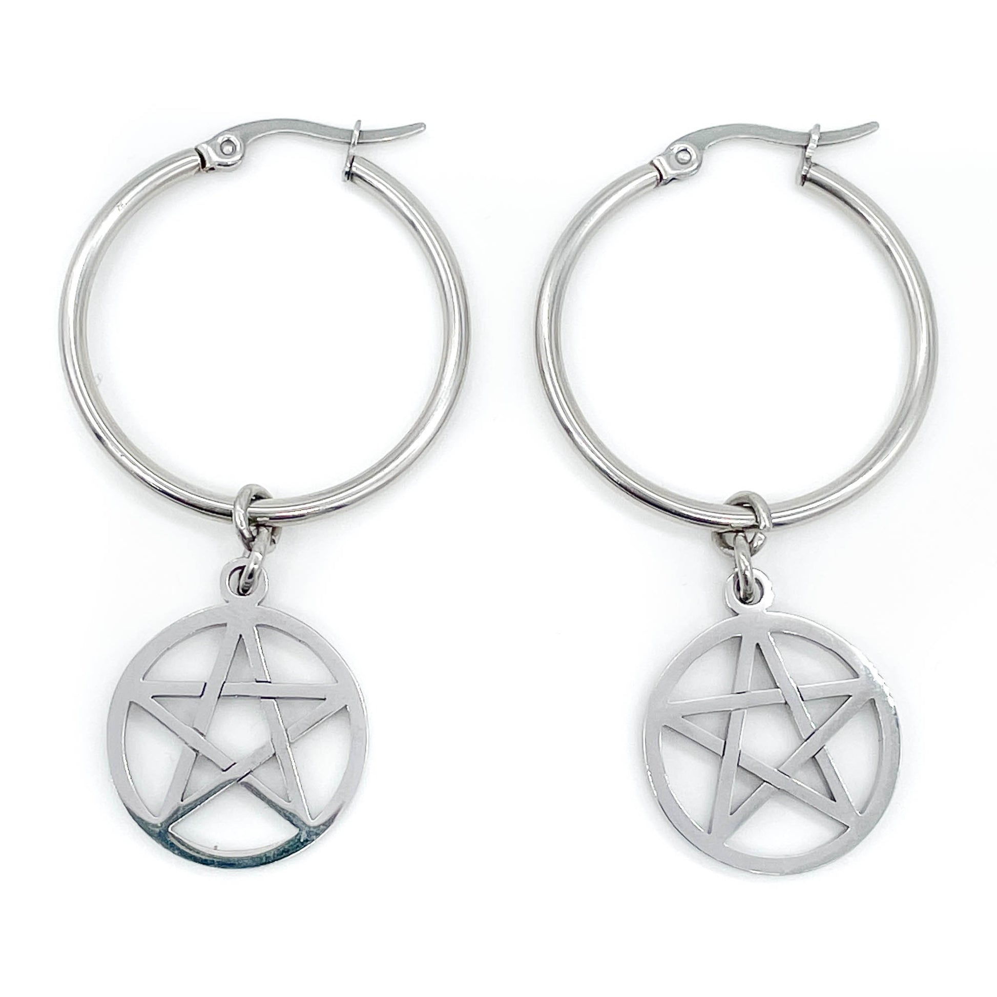 Pentacle Hoops Mysticum Luna