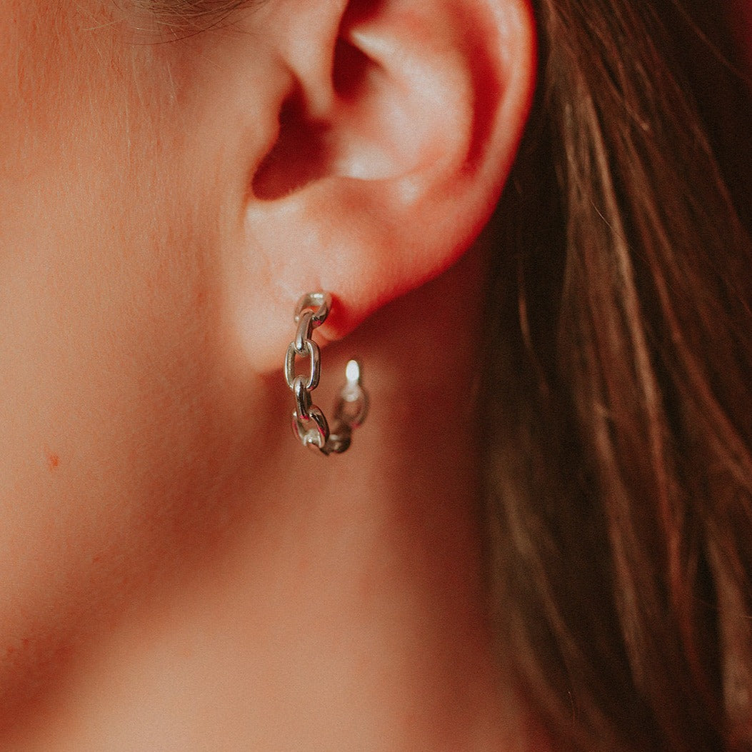 Chained Up Chain Earrings Mysticum Luna
