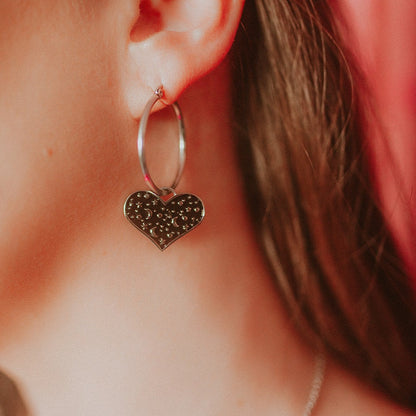 Cosmic Heart Earrings mysticumluna2021