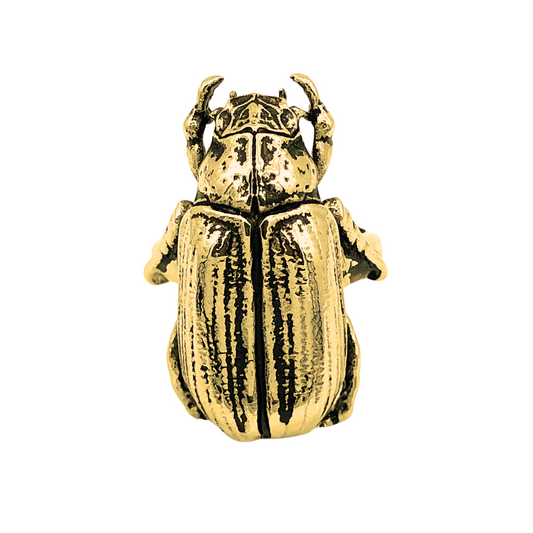 Gold Beetle Ring mysticumluna2021