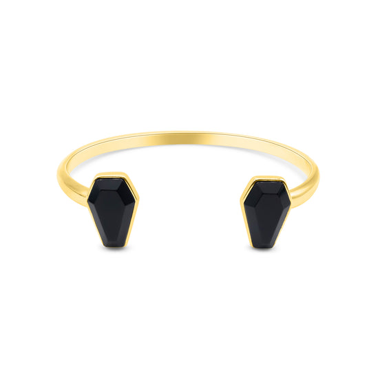 Crypt Gold Coffin Black Gothic Bangle mysticumluna2021