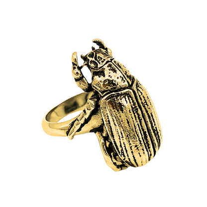 Gold Beetle Ring mysticumluna2021