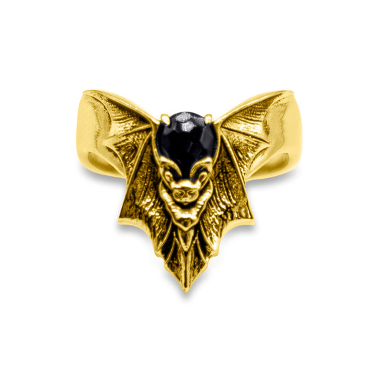 Nightfall Obscura Bat Gold Ring