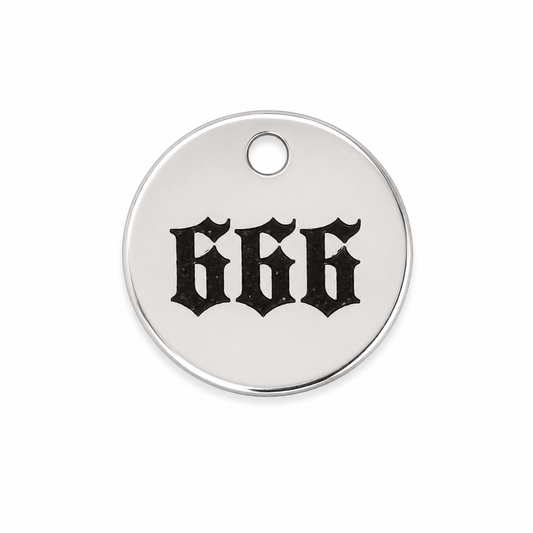 666 Circle charm