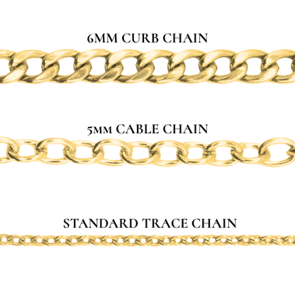 Old English Personalised Name Necklace