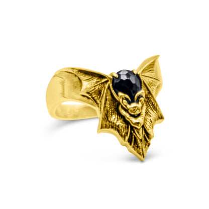 Nightfall Obscura Bat Gold Ring