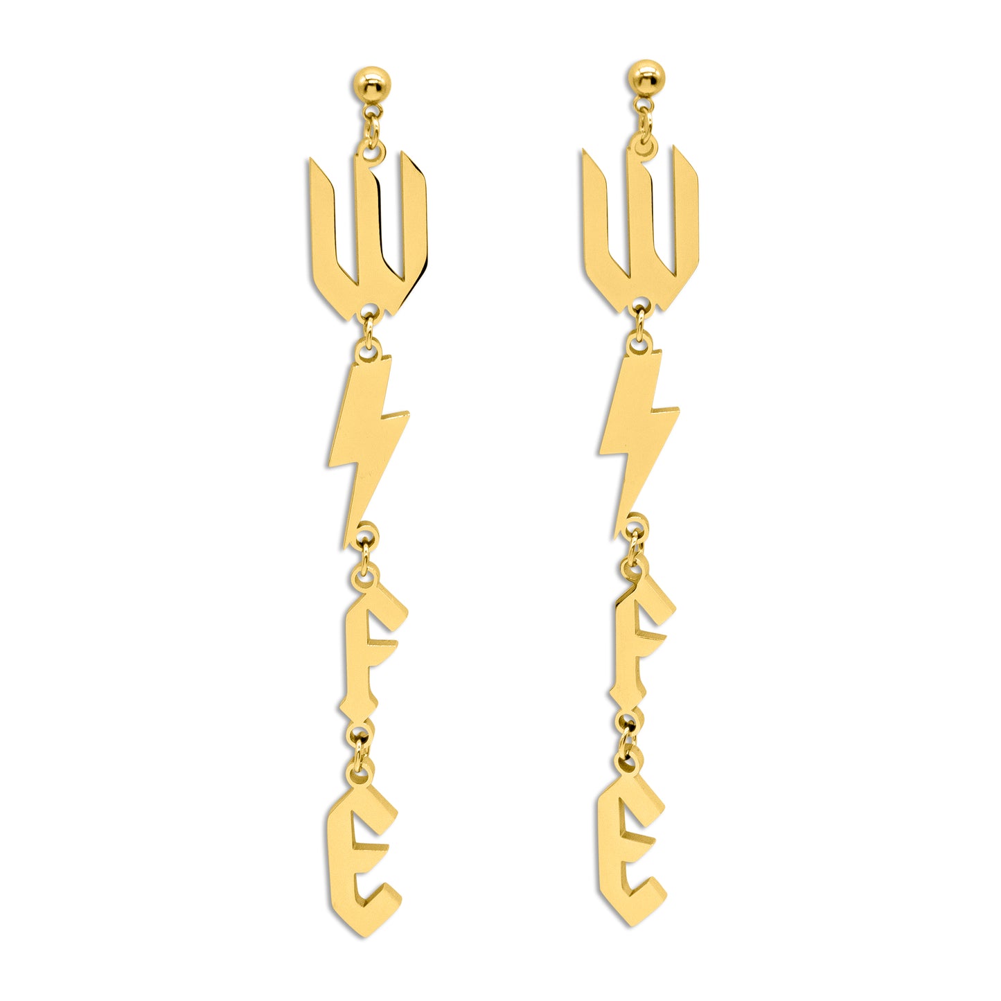 Alternative WIFE Gold Earrings