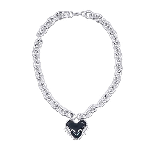 Venin Obscura Scorpion Heart Necklace