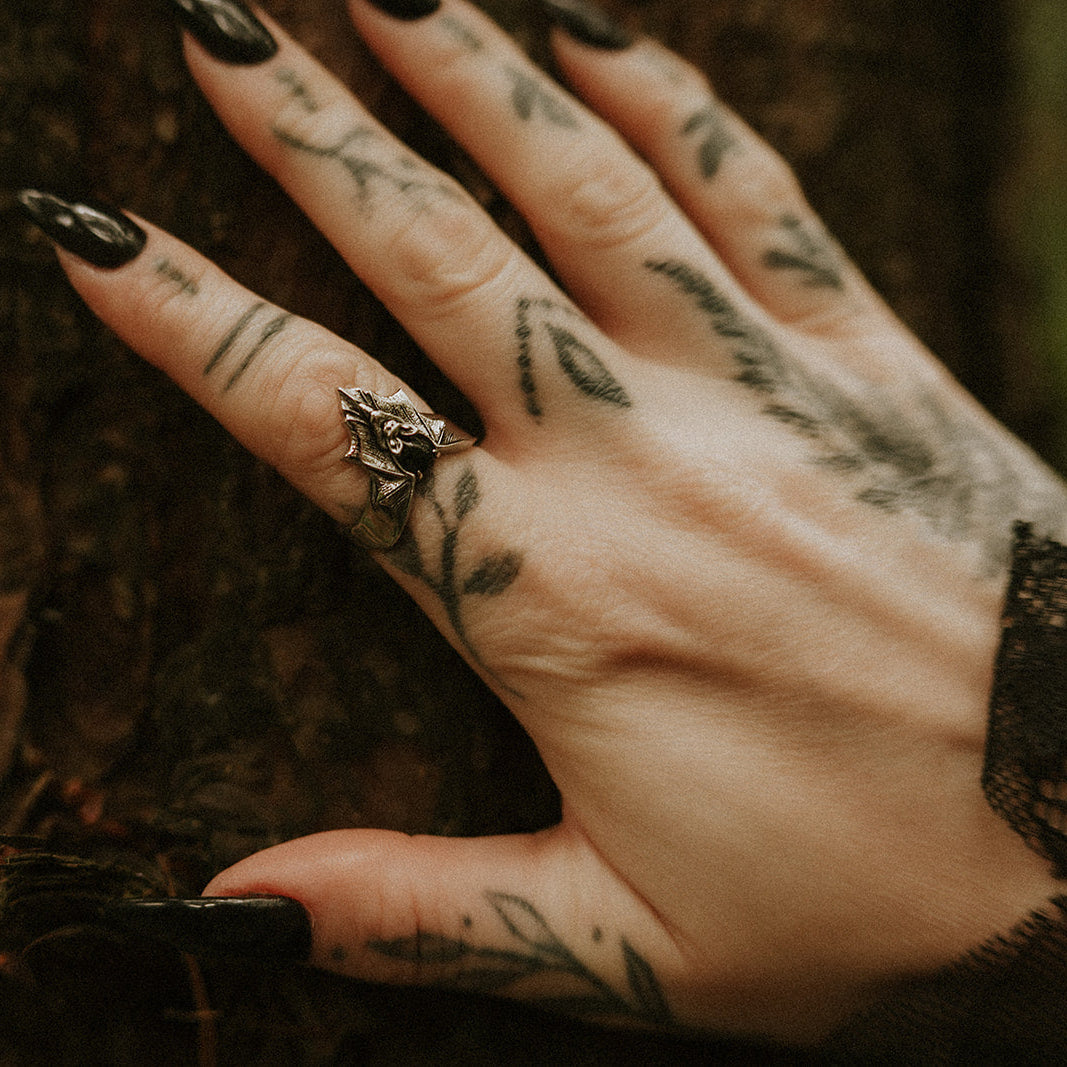 Nightfall Obscura Bat Ring