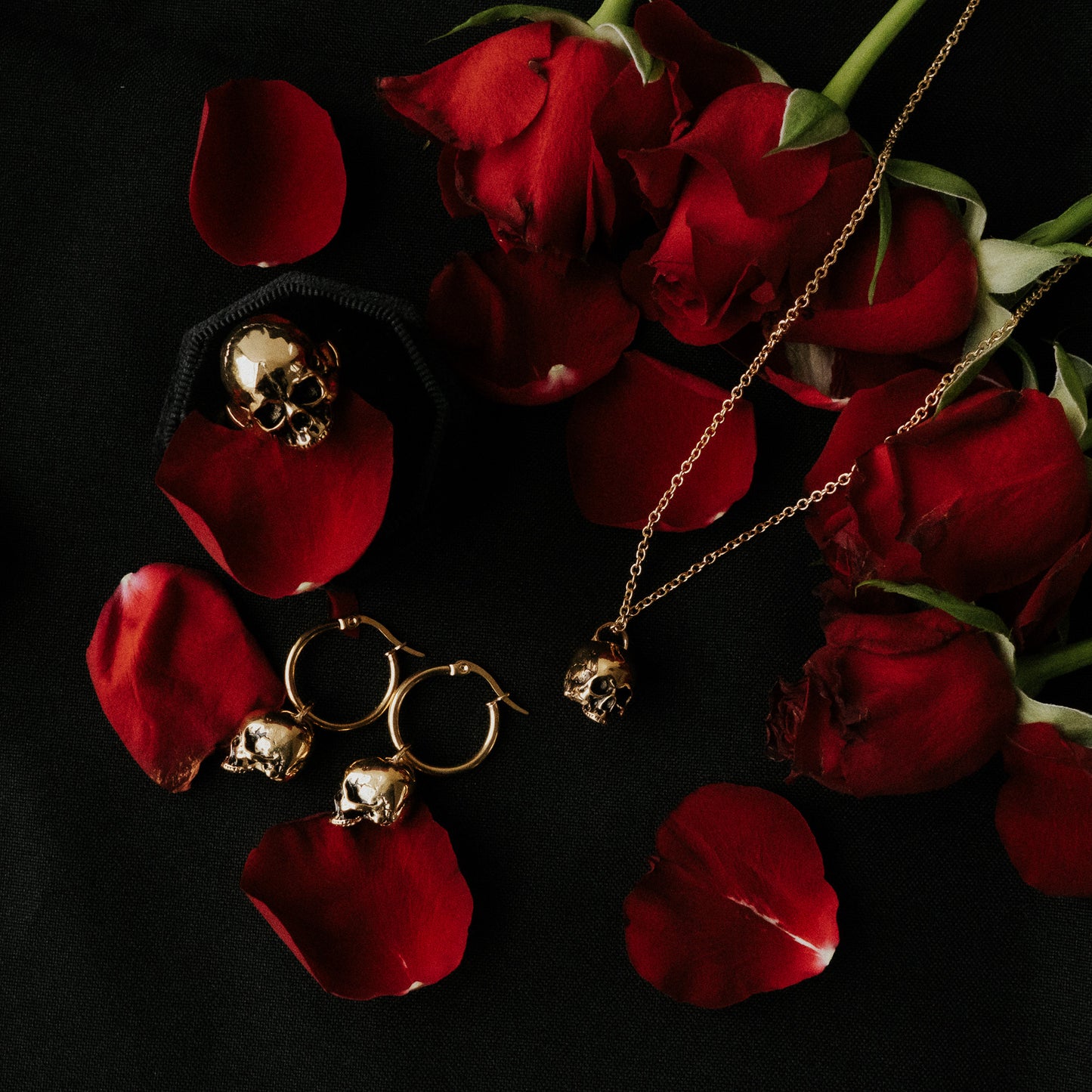 Gold Hel Skull Valentine's Gift Set Mysticum Luna