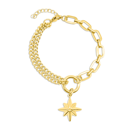 Gold Celeste North Star Bracelet Mysticum Luna