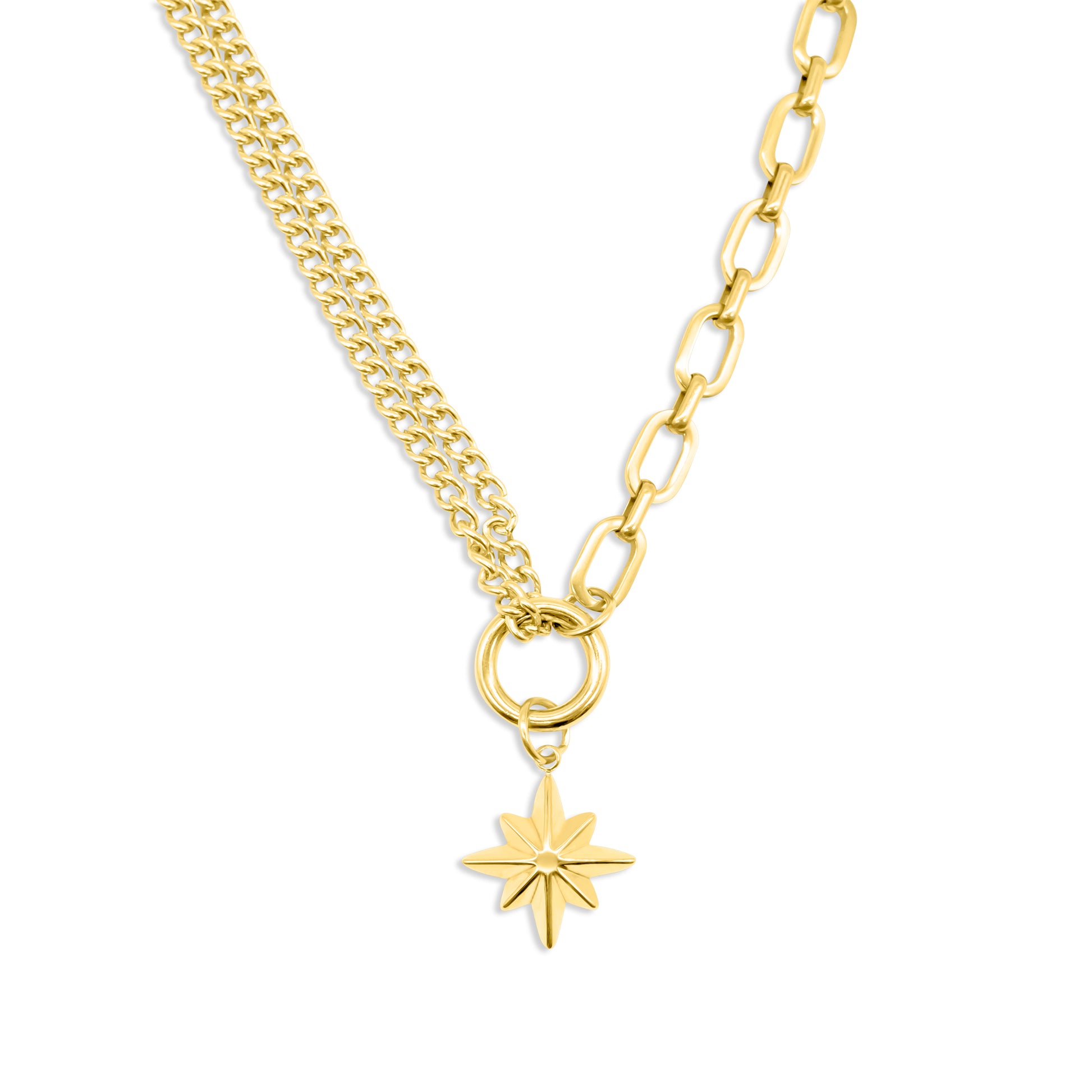 Gold Celeste North Star Necklace Mysticum Luna