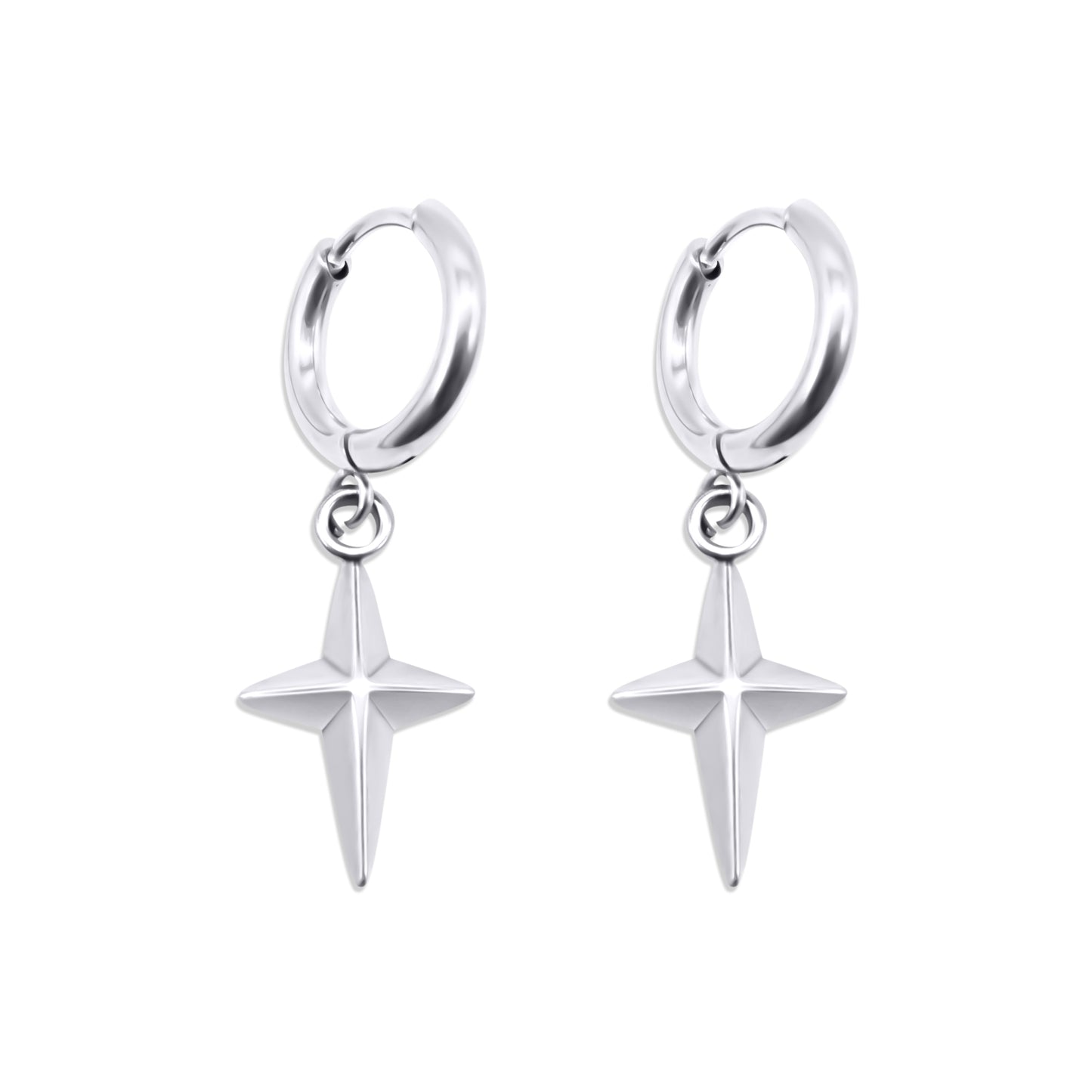 North Star Hoop Earrings Mysticum Luna