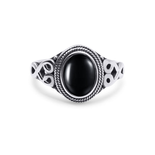 Drusilla Black Gemstone Ring mysticumluna2021