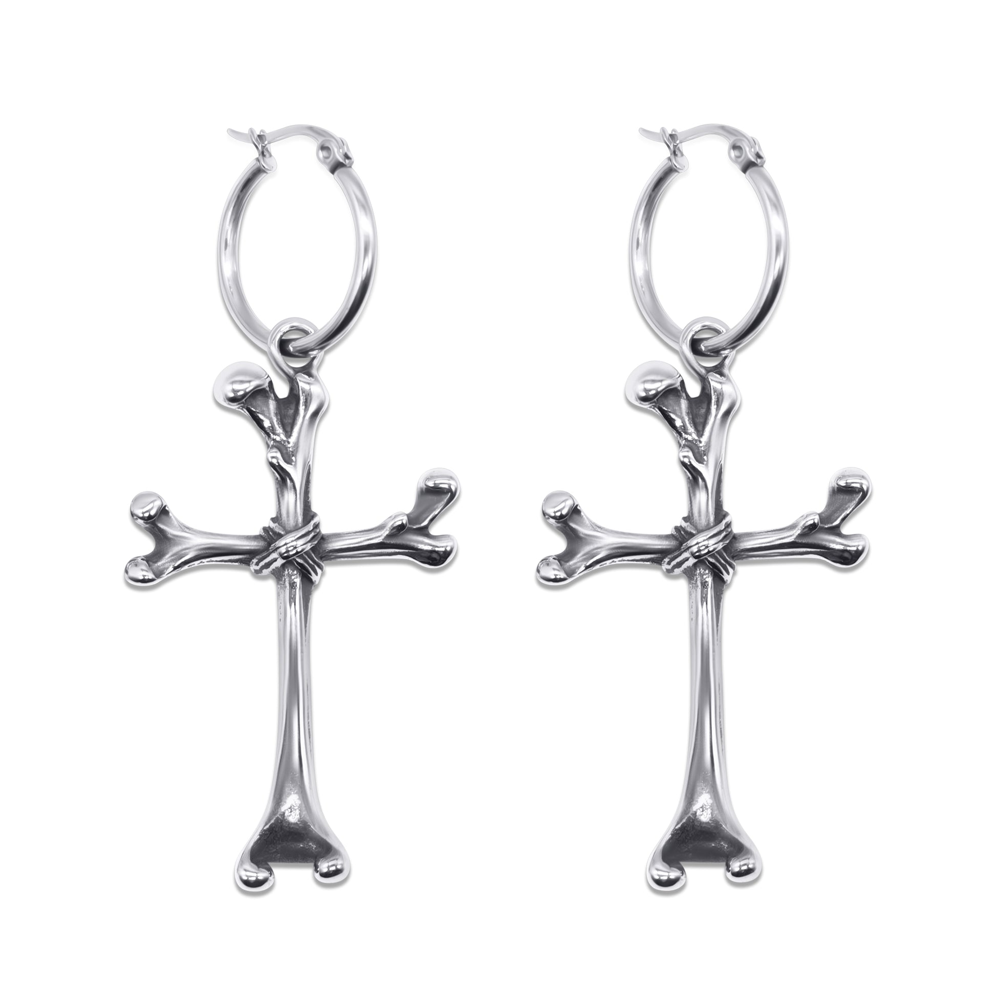 Osteomancy Bone Cross Earrings mysticumluna2021