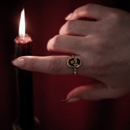 Gold Til Death Ring Mysticum Luna