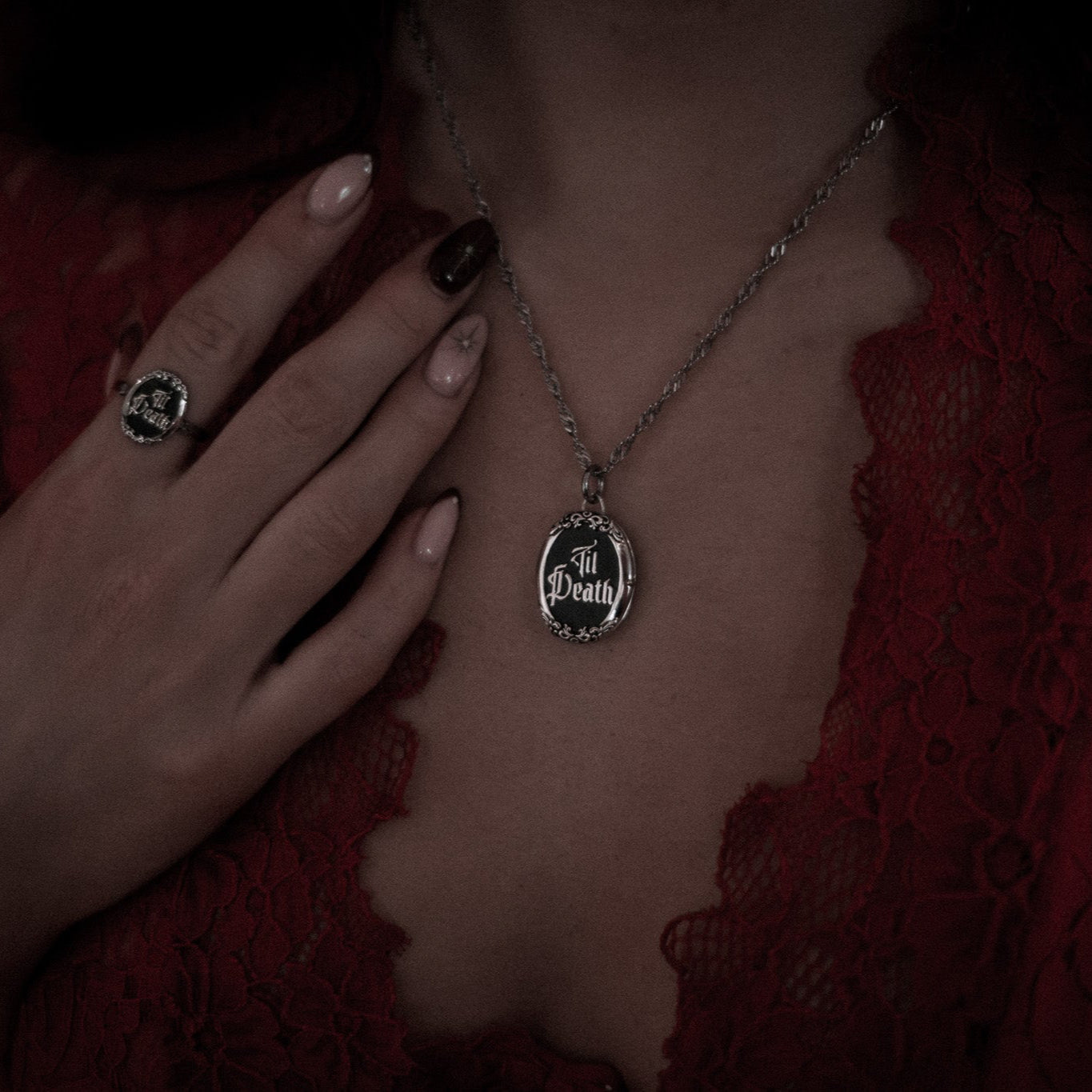 Til Death Locket Necklace Mysticum Luna