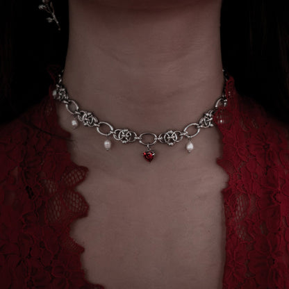 Scarlet Grace Pearl Choker Mysticum Luna