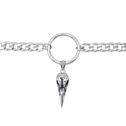 Raven Bird Skull Choker