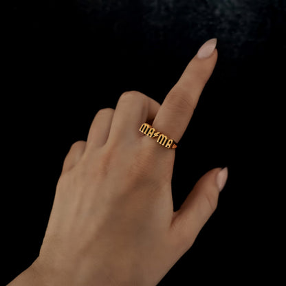 Gold MAMA Ring