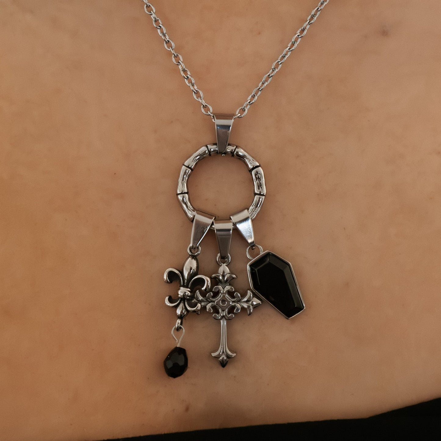 Charm Coven Neophyte Bone Necklace Mysticum Luna Gothic Jewellery