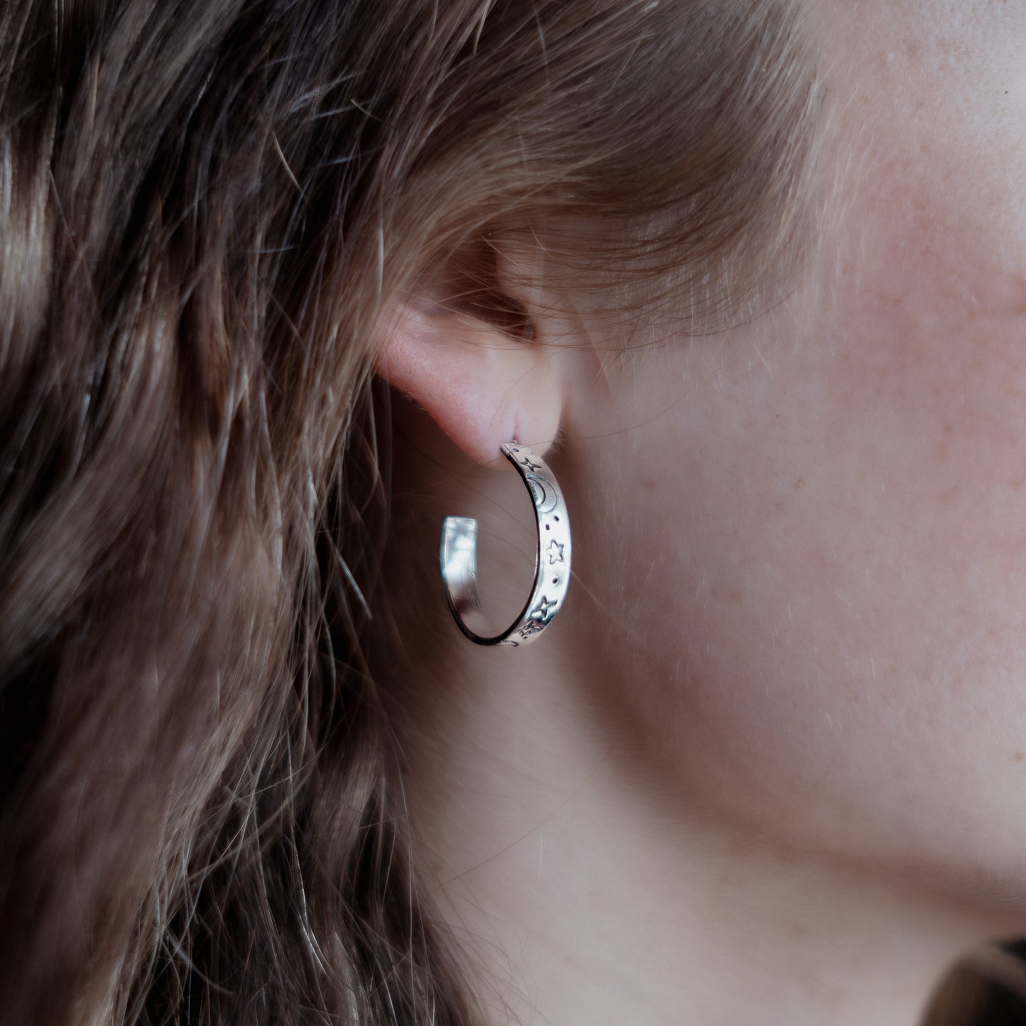 Celestial Hoop Earrings